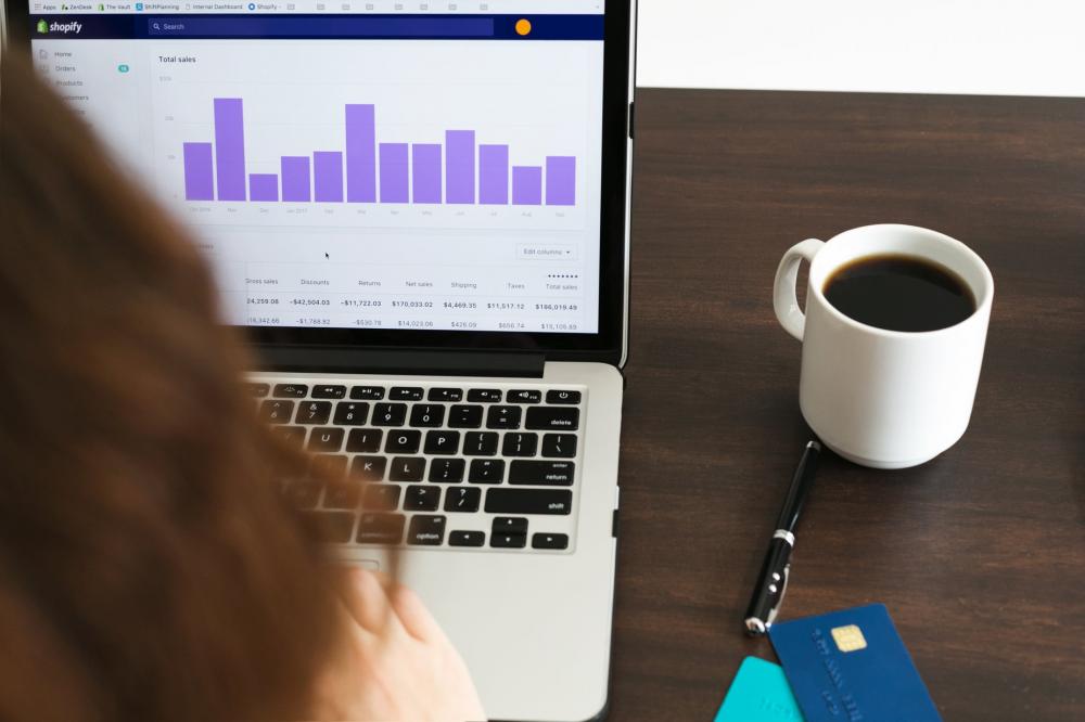 Checking Sales Data Photo Checking Sales Data Photo