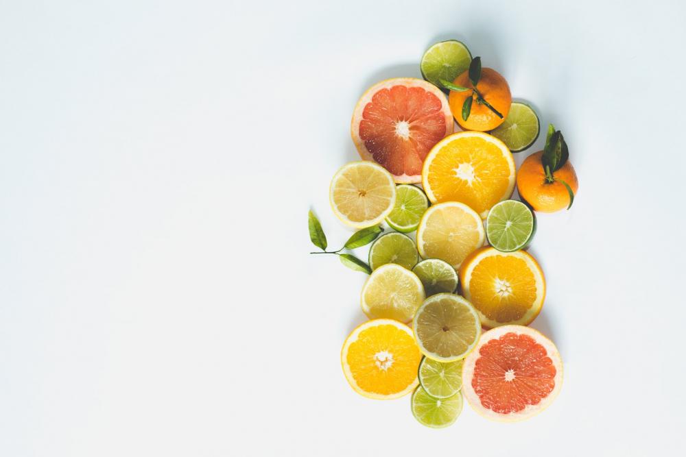 Citrus Slices With Blank Space Photo Citrus Slices With Blank Space Photo