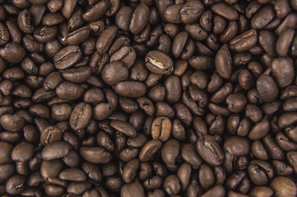 Coffee Beans From Above Photo Coffee Beans From Above Photo