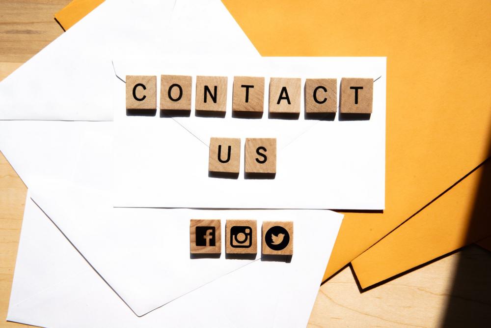 Contact Us Lettering Photo Contact Us Lettering Photo