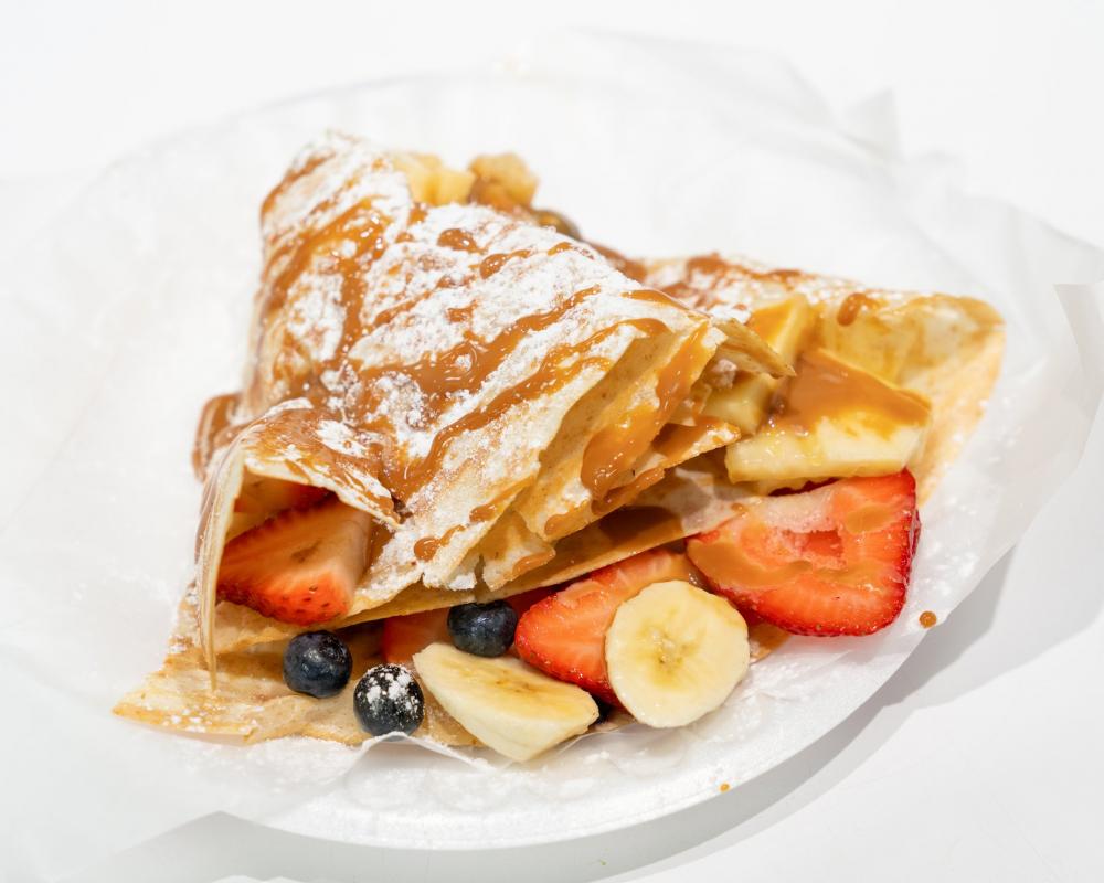 Crepes Filled With Fresh Fruit Photo Crepes Filled With Fresh Fruit Photo