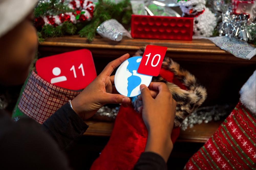 Facebook Notification Gift in Stocking Photo Facebook Notification Gift in Stocking Photo