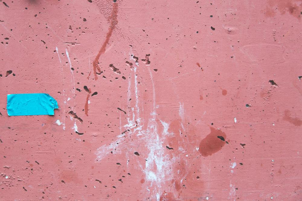 Faded Red Cement Wall Photo Faded Red Cement Wall Photo