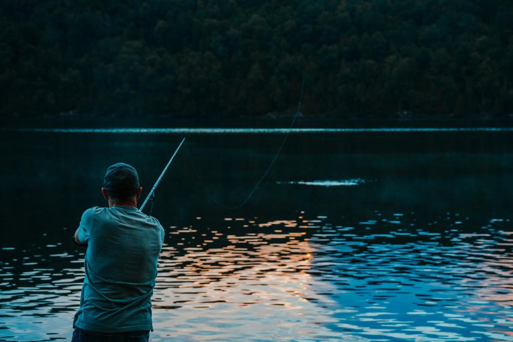 Fisherman Casts Off Photo Fisherman Casts Off Photo