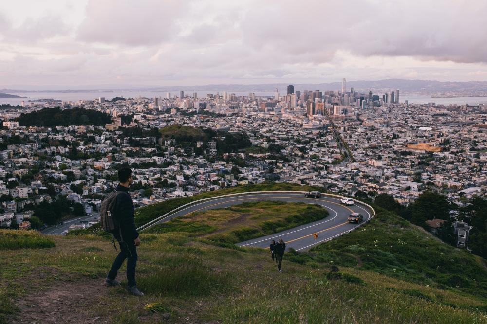 Hiking Beside San Francisco Photo Hiking Beside San Francisco Photo