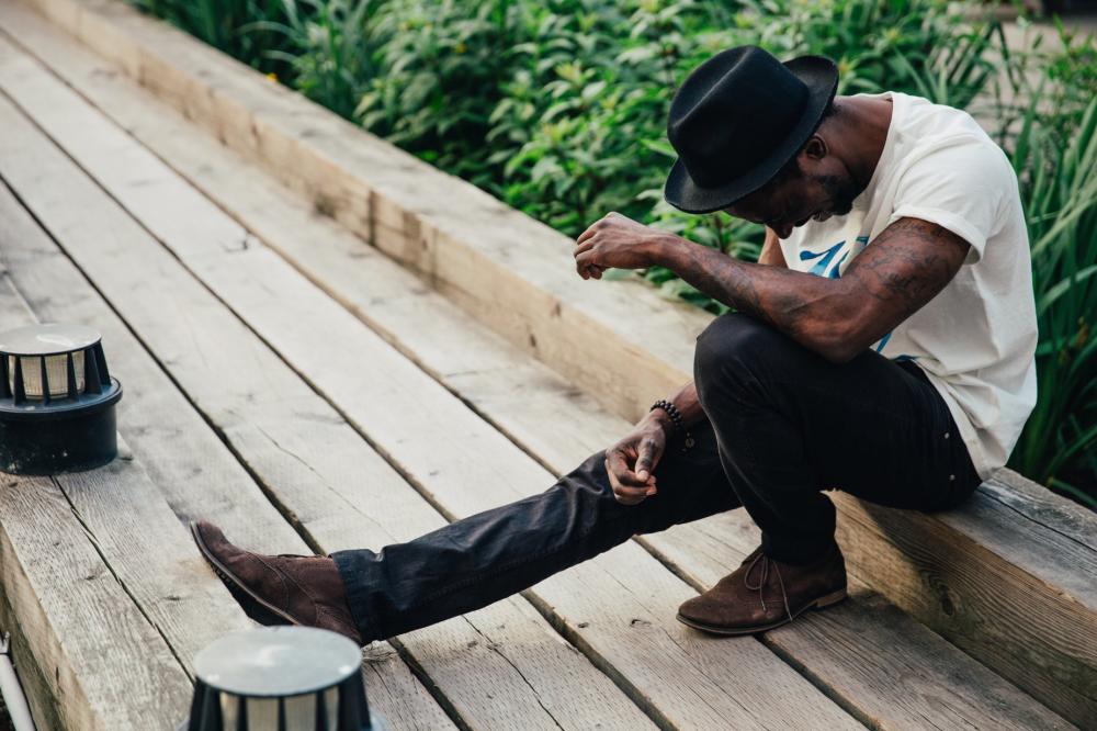 Man Sits And Laughs Photo Man Sits And Laughs Photo