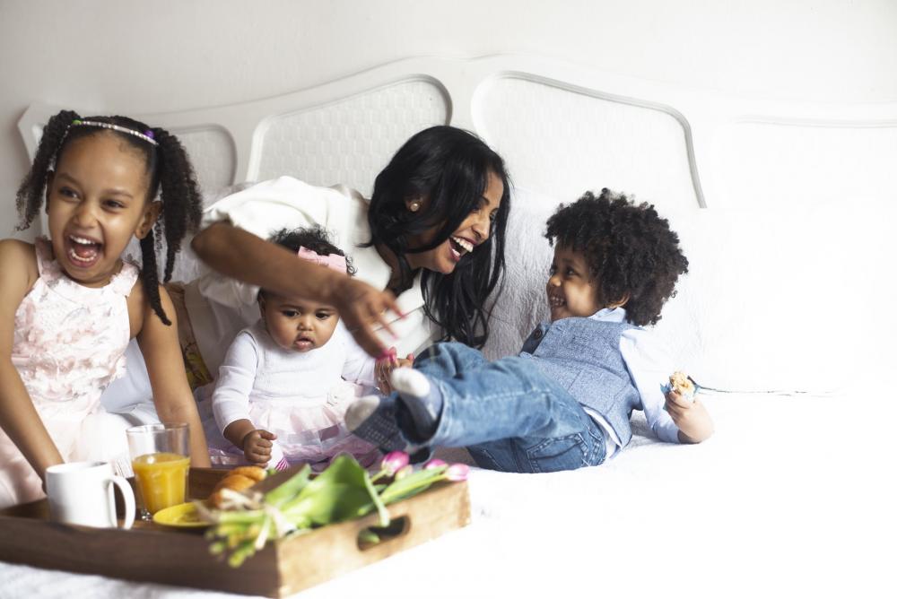 Mom And Children Laughing Mothers Day Photo Mom And Children Laughing Mothers Day Photo