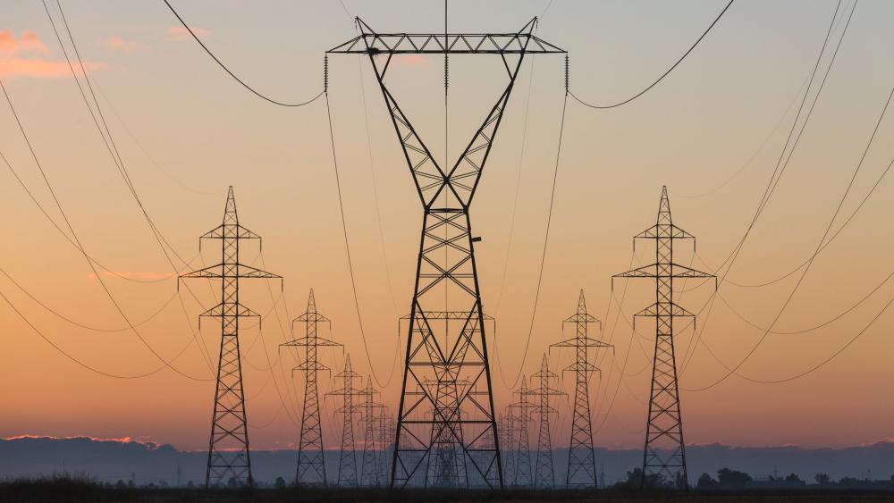 Powerlines At Sunset Photo Powerlines At Sunset Photo