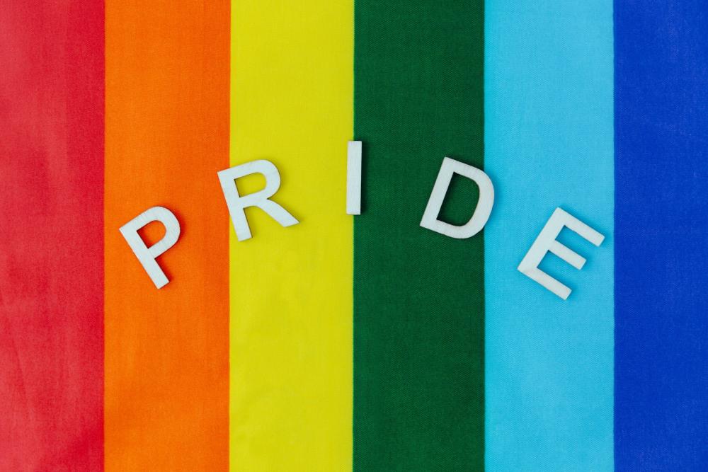 Pride Word On Pride Flag Photo Pride Word On Pride Flag Photo
