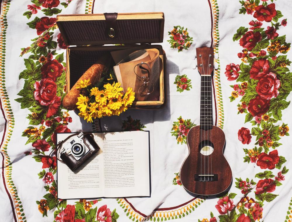 Summer Afternoon Flatlay Photo Summer Afternoon Flatlay Photo