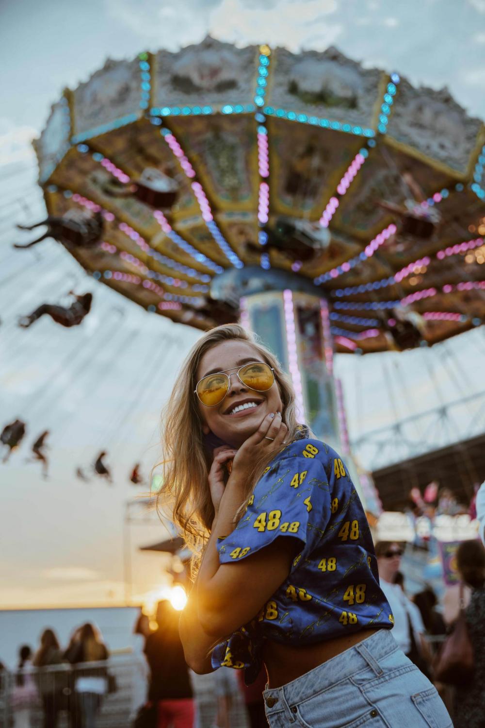 Sunset, Swings & Smiles Photo Sunset, Swings & Smiles Photo