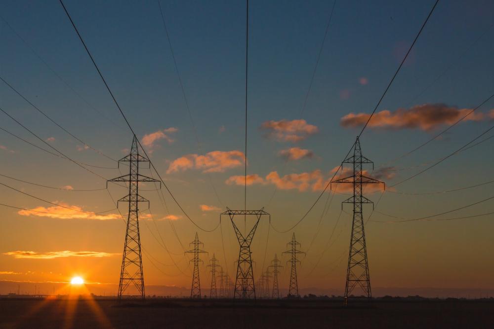 Telephone Wires At Sunset Photo Telephone Wires At Sunset Photo