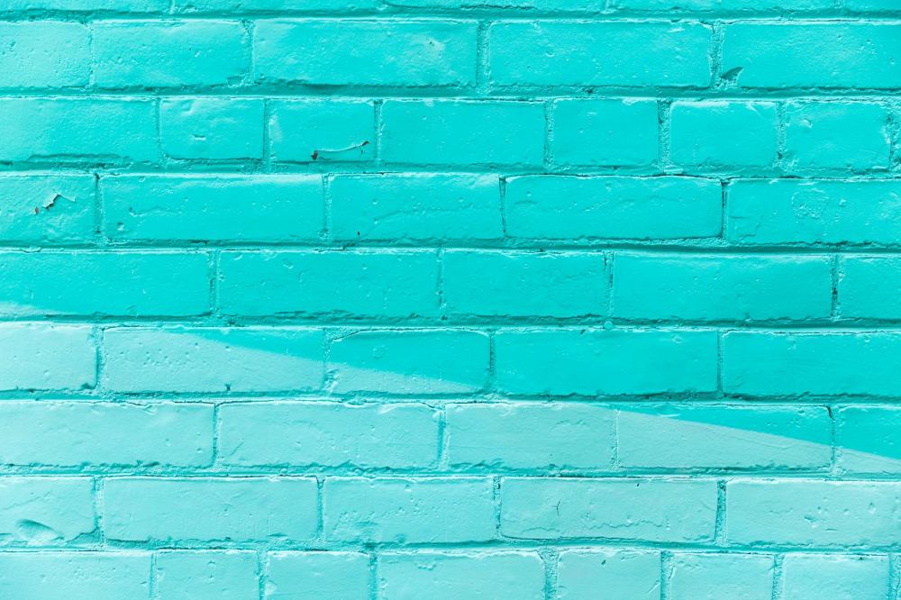 Turquoise Brick Wall Texture Photo Turquoise Brick Wall Texture Photo