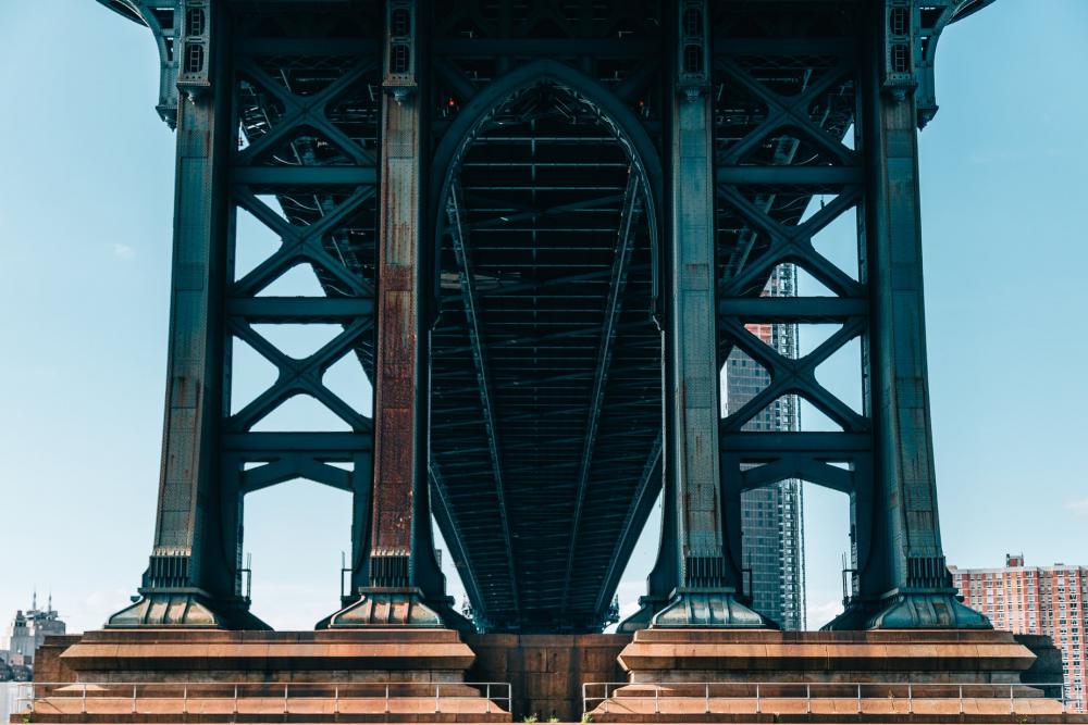 Under City Iron Bridge Photo Under City Iron Bridge Photo