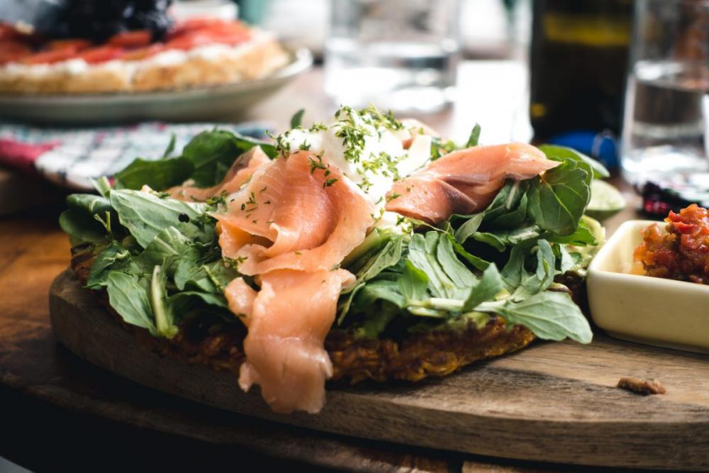 Healthy smoked salmon sandwich Healthy smoked salmon sandwich