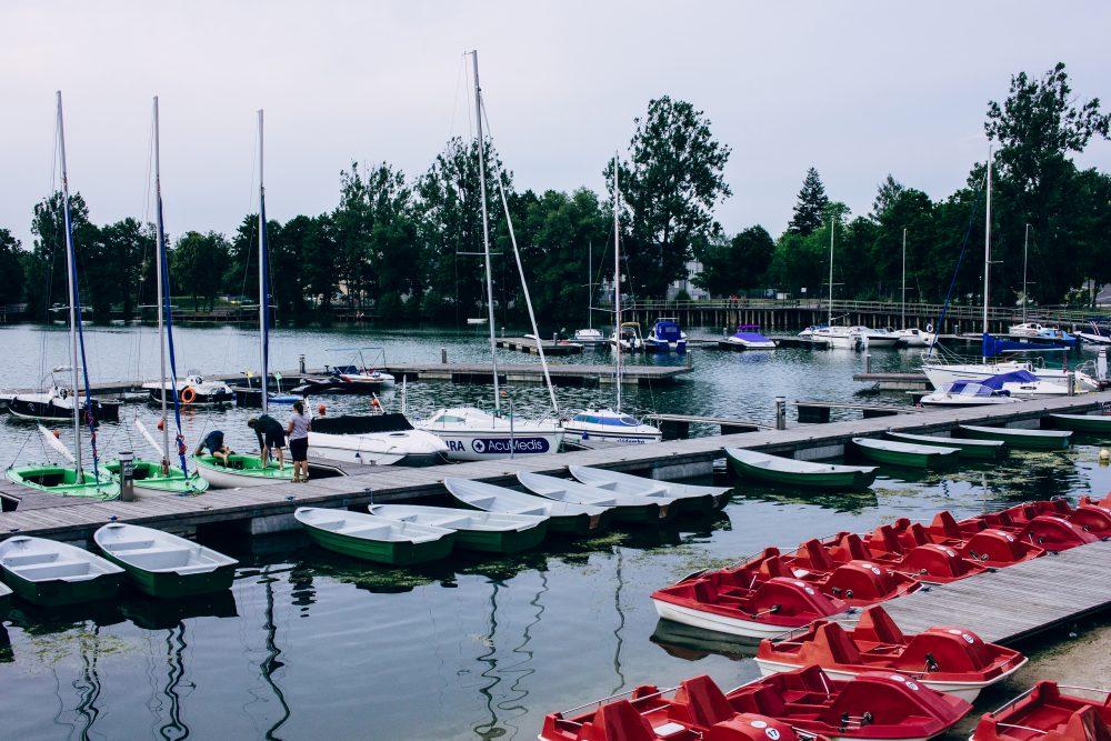 Harbor at the lake Harbor at the lake