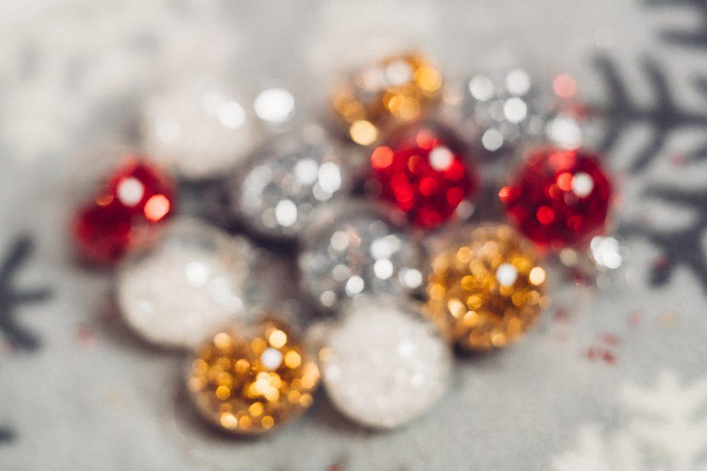 Mini baubles blurred Mini baubles blurred