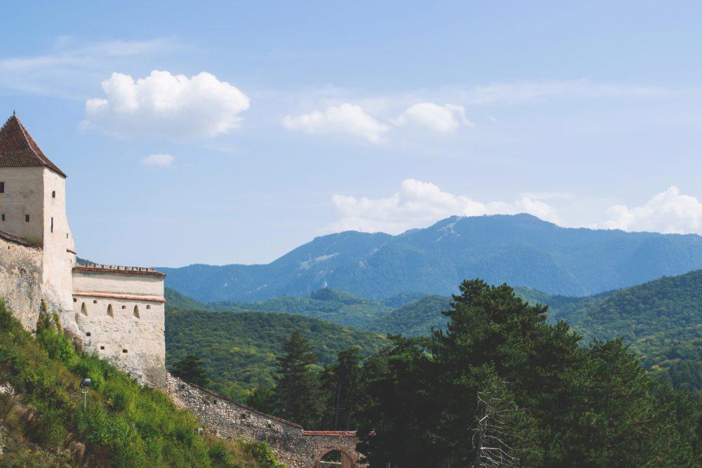 Râșnov castle landscape Râșnov castle landscape