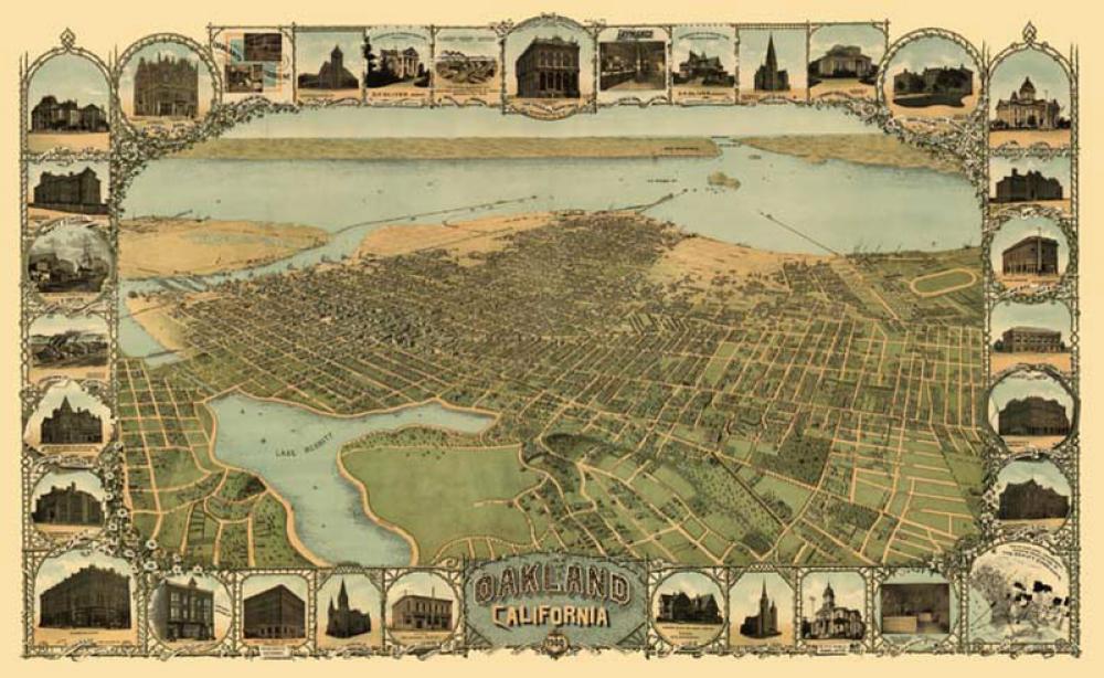 1900 Map and Oakland, California free photo 1900 Map and Oakland, California free photo