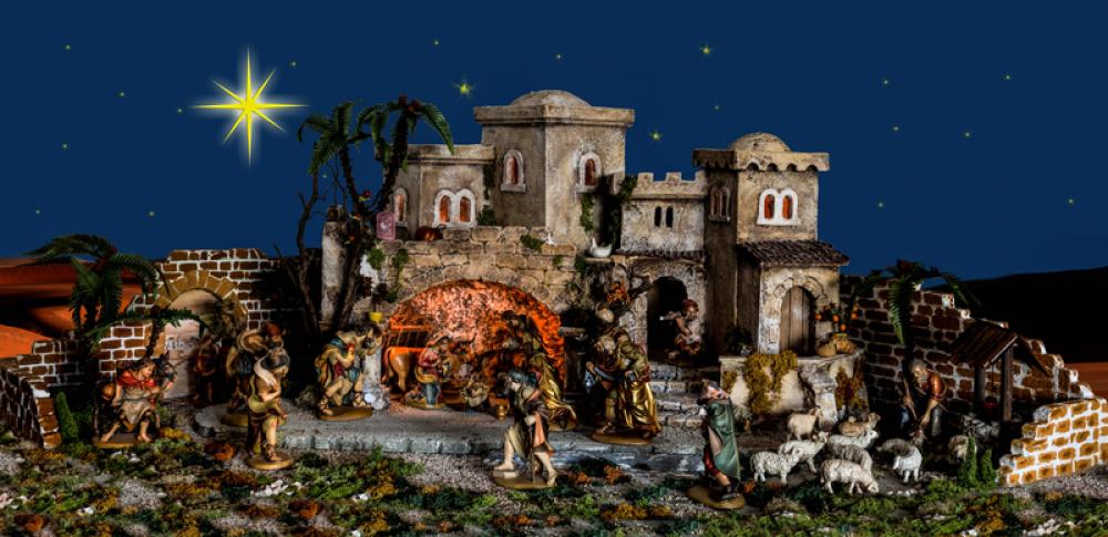 Christmas Decorations with Jesus in Manger free photo Christmas Decorations with Jesus in Manger free photo