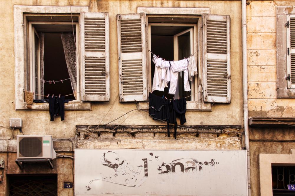 Apartment Windows in Marseille, France free photo Apartment Windows in Marseille, France free photo