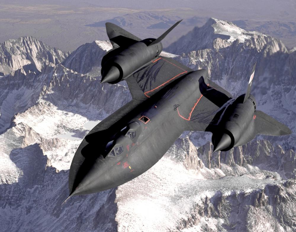 Black SR-71 Blackbird supersonic Jet free photo Black SR-71 Blackbird supersonic Jet free photo