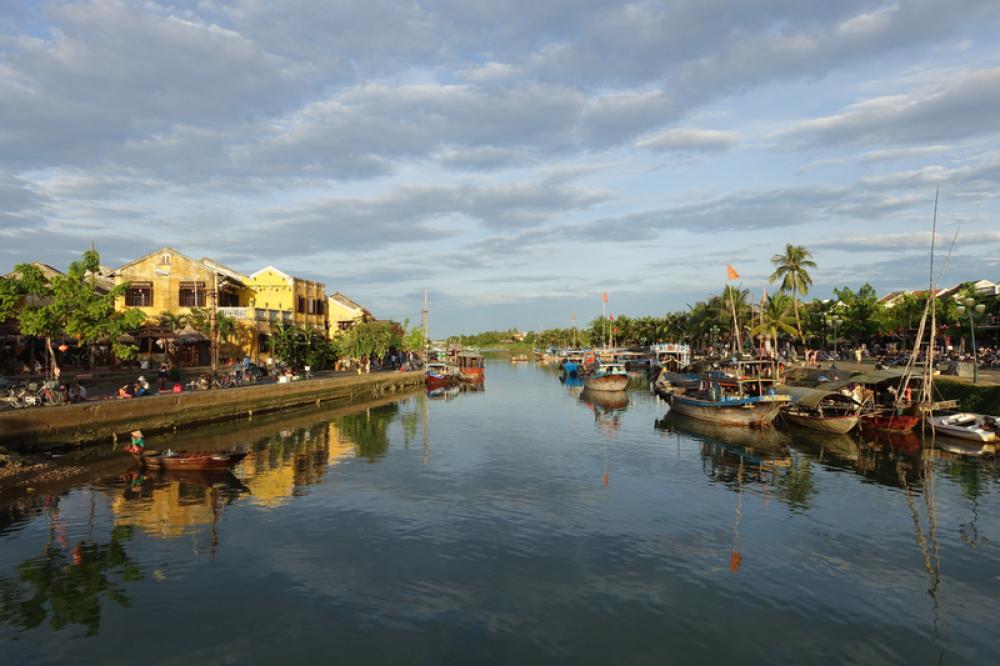 Boats on the River in Hoi An, Vietnam free photo Boats on the River in Hoi An, Vietnam free photo