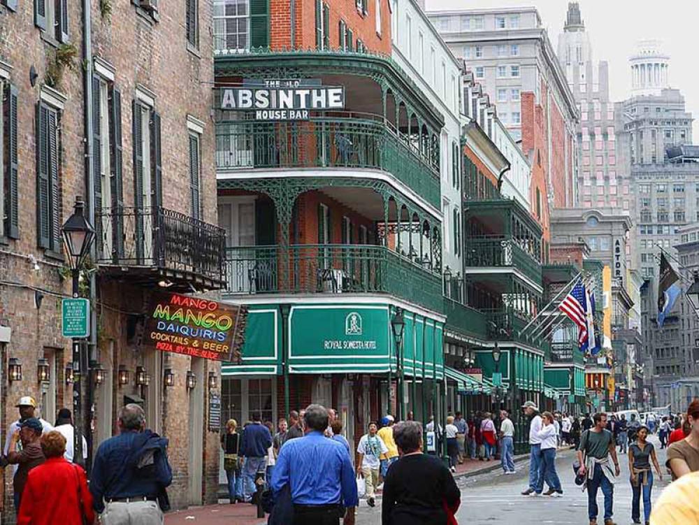 Bourbon Street, New Orleans, in 2003 in Louisiana free photo Bourbon Street, New Orleans, in 2003 in Louisiana free photo