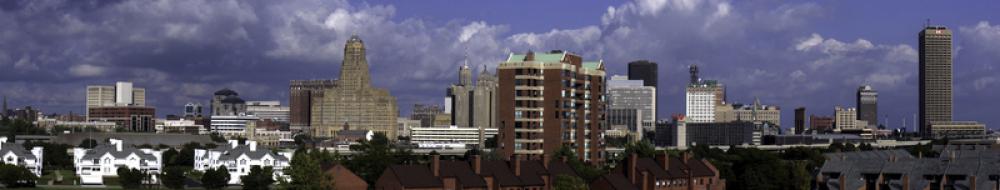 Buffalo skyline in New York free photo Buffalo skyline in New York free photo
