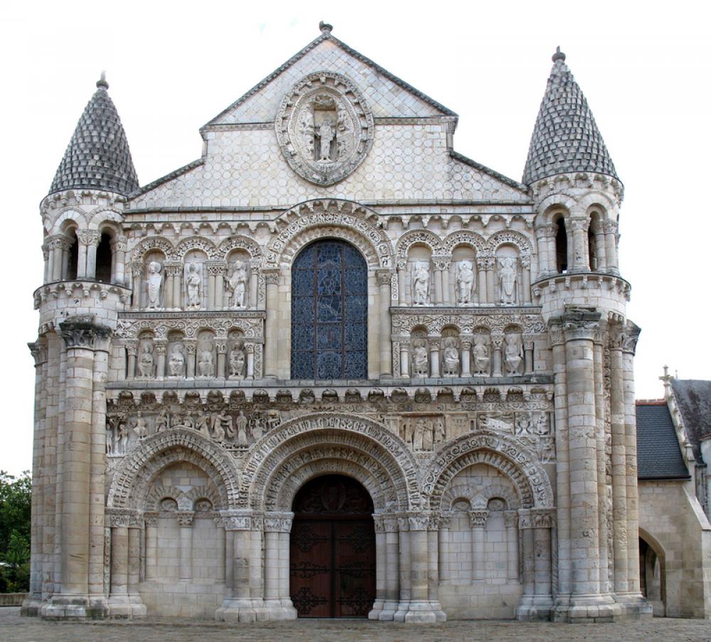 Church of Notre-Dame la Grande in Poitiers, France free photo Church of Notre-Dame la Grande in Poitiers, France free photo