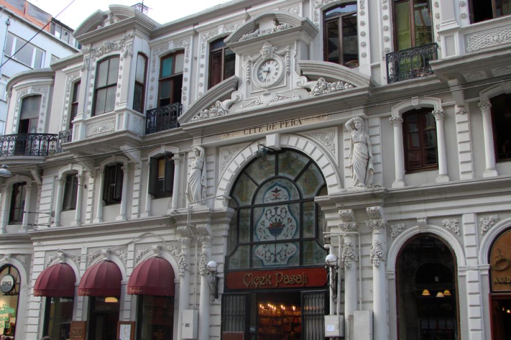 Çiçek Pasajı , one of the historic buildings in Istanbul, Turkey free photo Çiçek Pasajı , one of the historic buildings in Istanbul, Turkey free photo