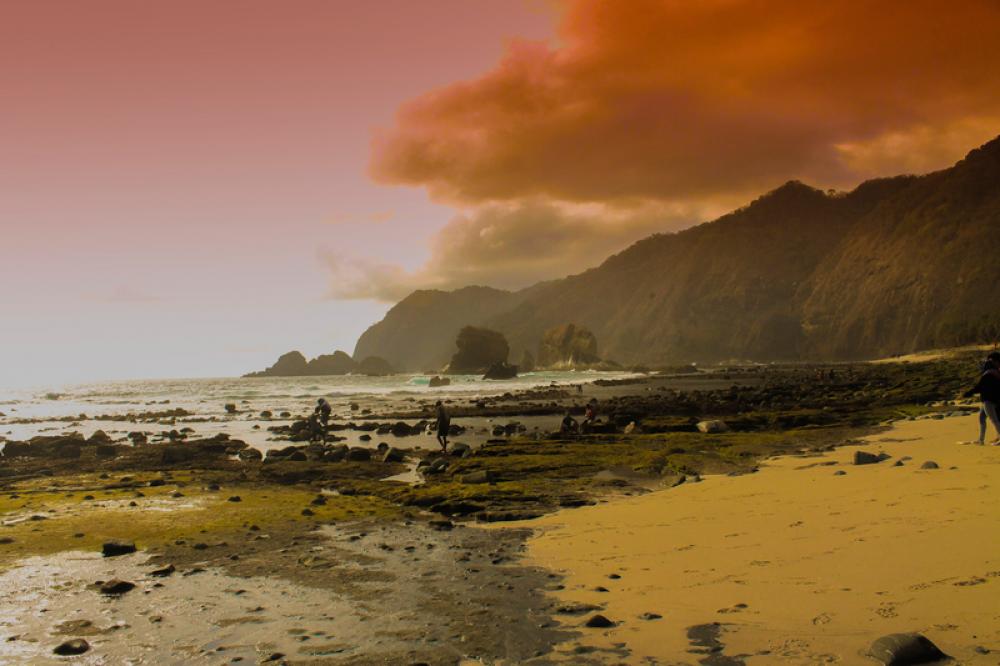 Coastline landscape in Indonesia free photo Coastline landscape in Indonesia free photo
