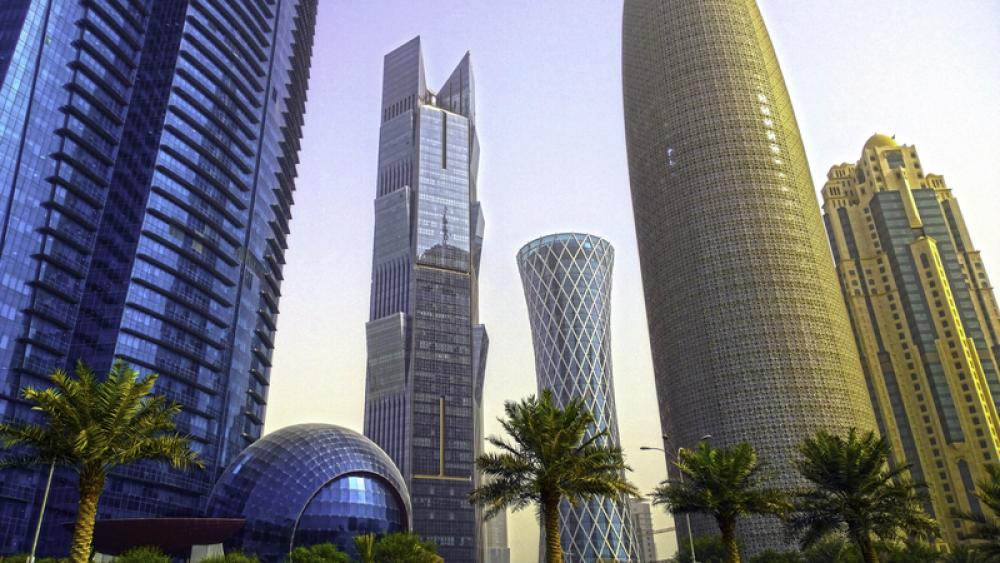 Doha's West Bay area in Qatar free photo Doha's West Bay area in Qatar free photo