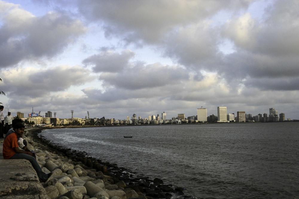 Downtown seen from Marine Drive in Mumbai, India free photo Downtown seen from Marine Drive in Mumbai, India free photo
