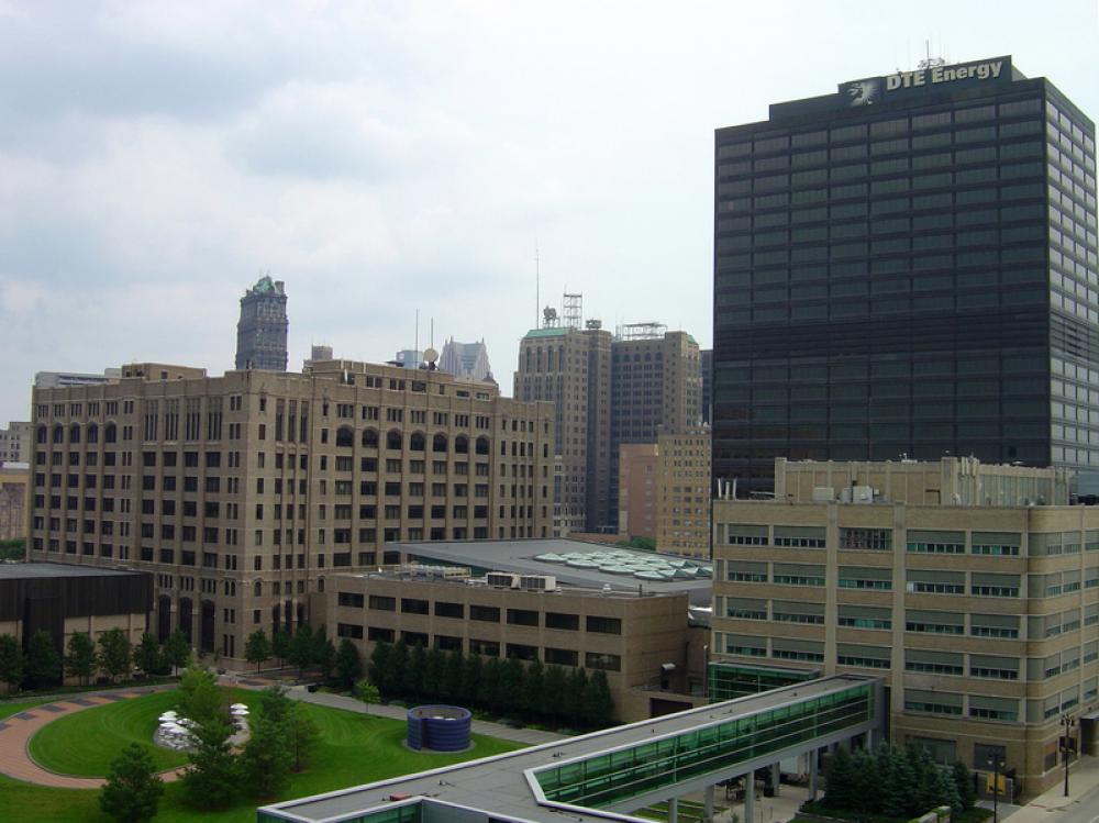 DTE Energy Headquarters in Detroit, Michigan free photo DTE Energy Headquarters in Detroit, Michigan free photo