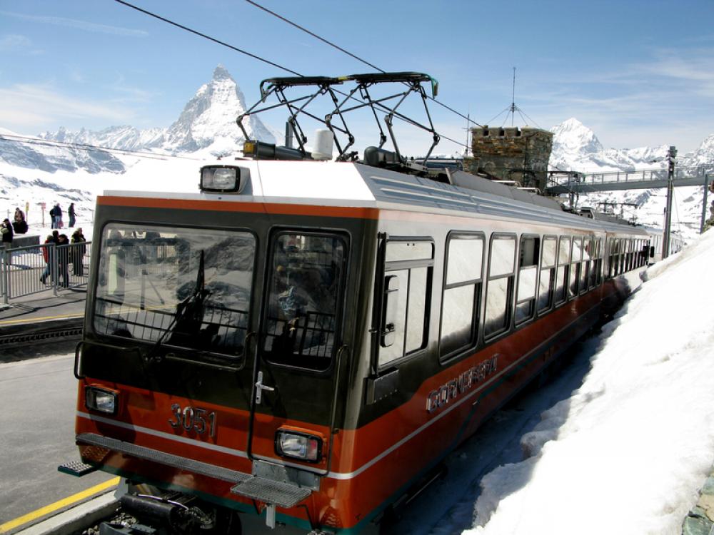 Gornergrat railway station in Zermatt, Switzerland free photo Gornergrat railway station in Zermatt, Switzerland free photo