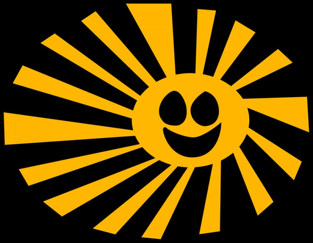 Happy Sun vector clipart free photo Happy Sun vector clipart free photo