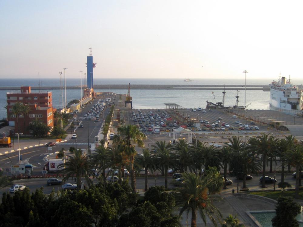 Harbour of Almería in Spain free photo Harbour of Almería in Spain free photo