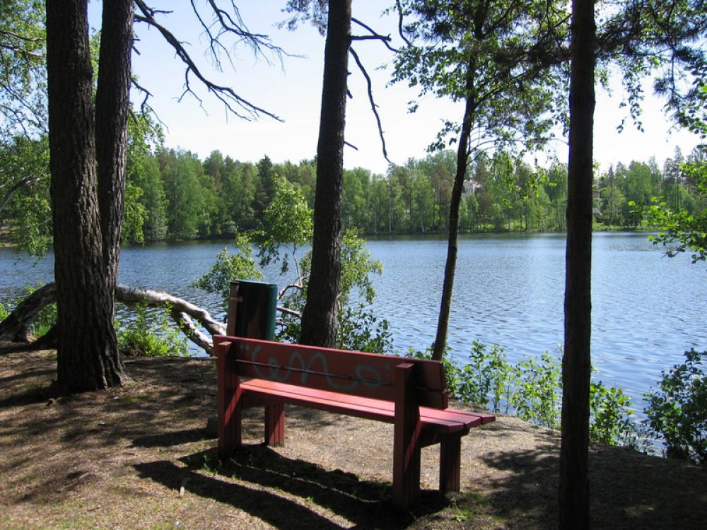 Lake Gallträsk landscape near Kauniainen, Finland free photo Lake Gallträsk landscape near Kauniainen, Finland free photo