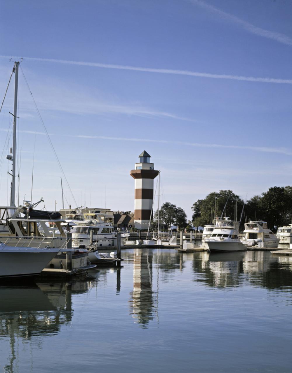 Lighthouse in the Harbor in South Carolina free photo Lighthouse in the Harbor in South Carolina free photo