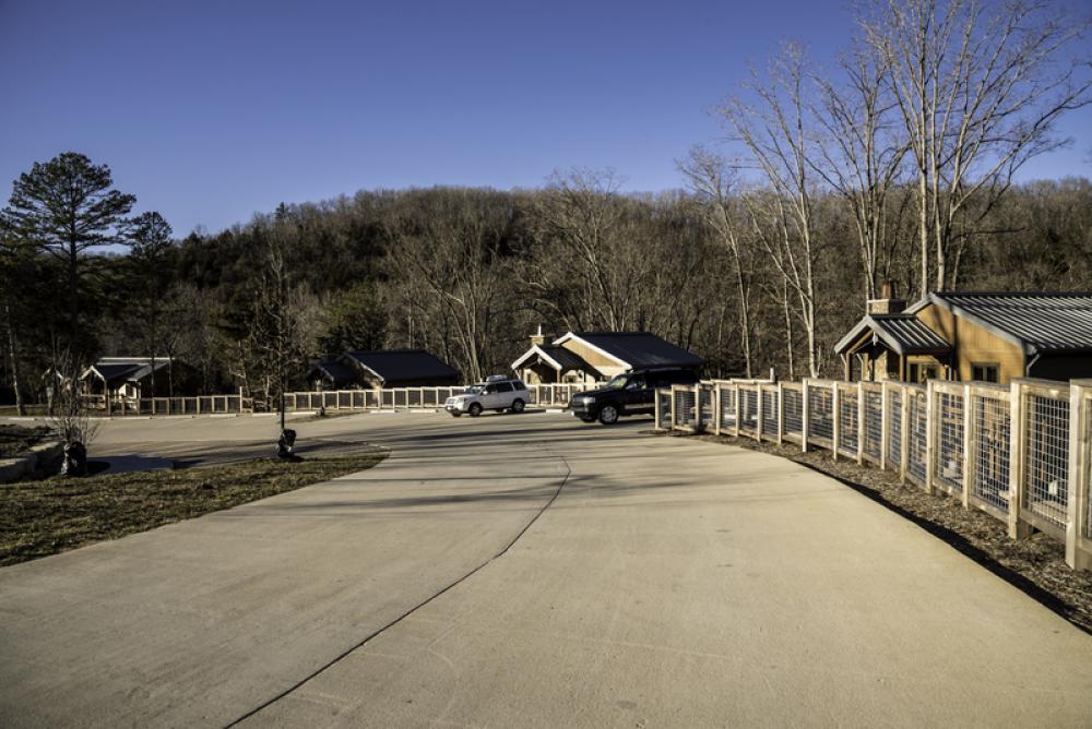 Lodging Cabins In Echo Bluff State Park Missouri Free Photo