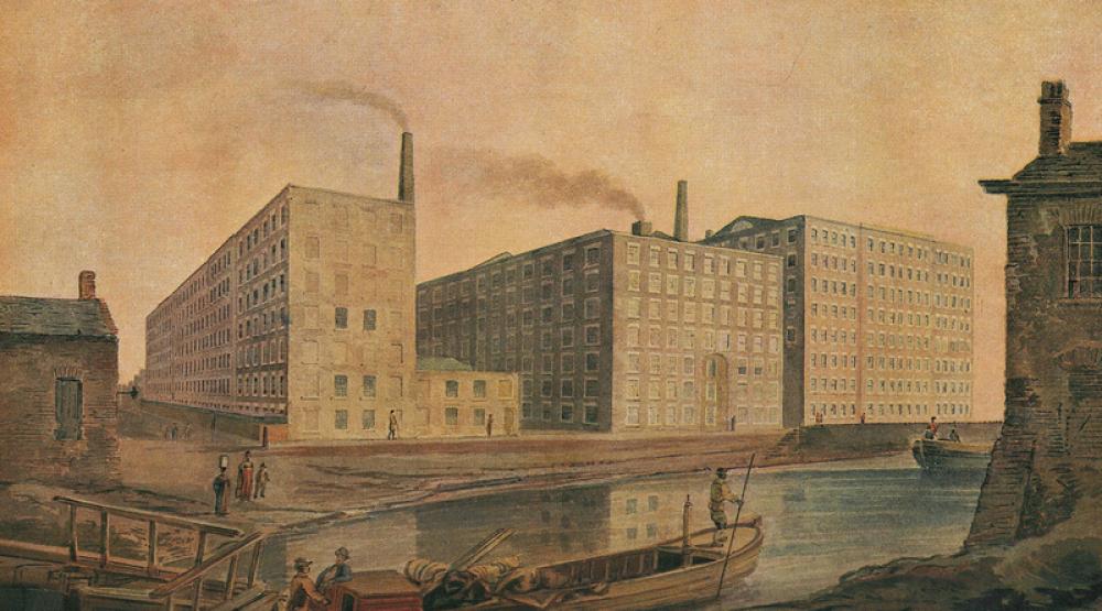 Manchester Cotton Mill in 1820 free photo Manchester Cotton Mill in 1820 free photo