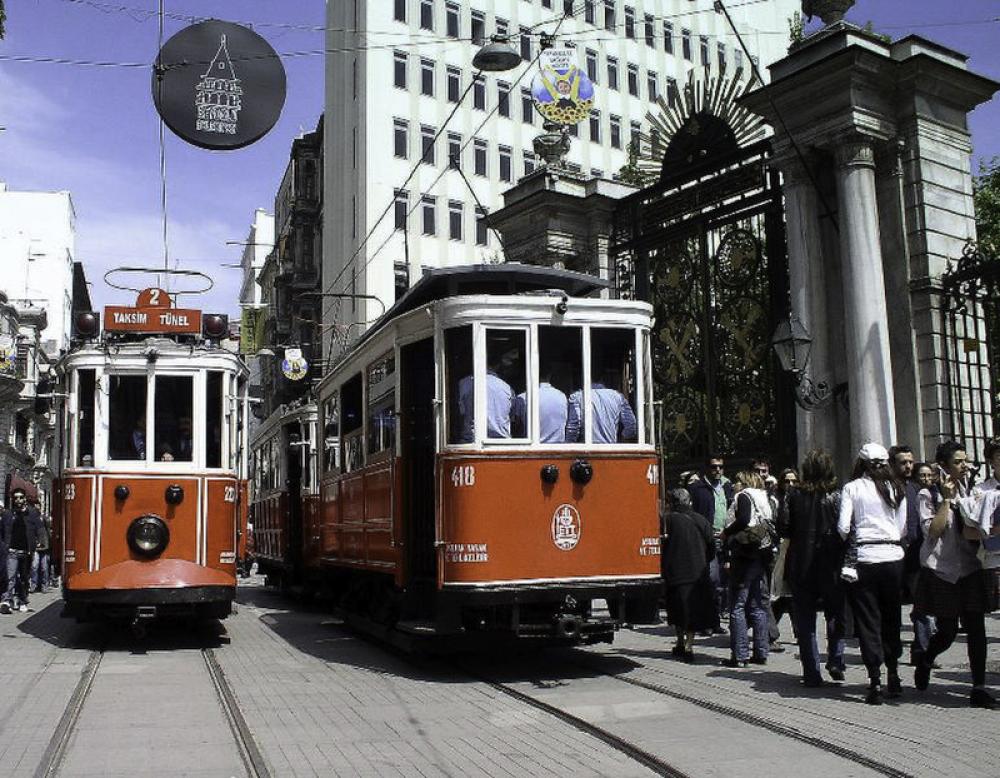 Old Tram system in Istanbul, Turkey free photo Old Tram system in Istanbul, Turkey free photo