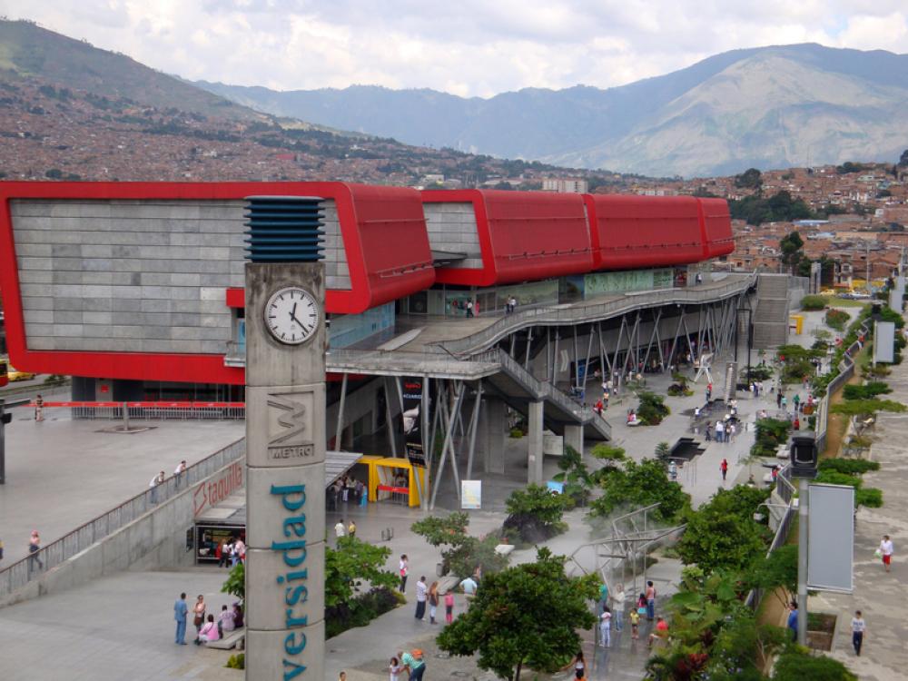 Parque Explora looking from Metrostation Universidad in Medellin, Colombia free photo Parque Explora looking from Metrostation Universidad in Medellin, Colombia free photo