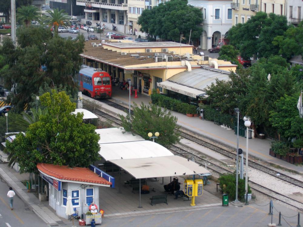 Railway station in Patras, Greece free photo Railway station in Patras, Greece free photo