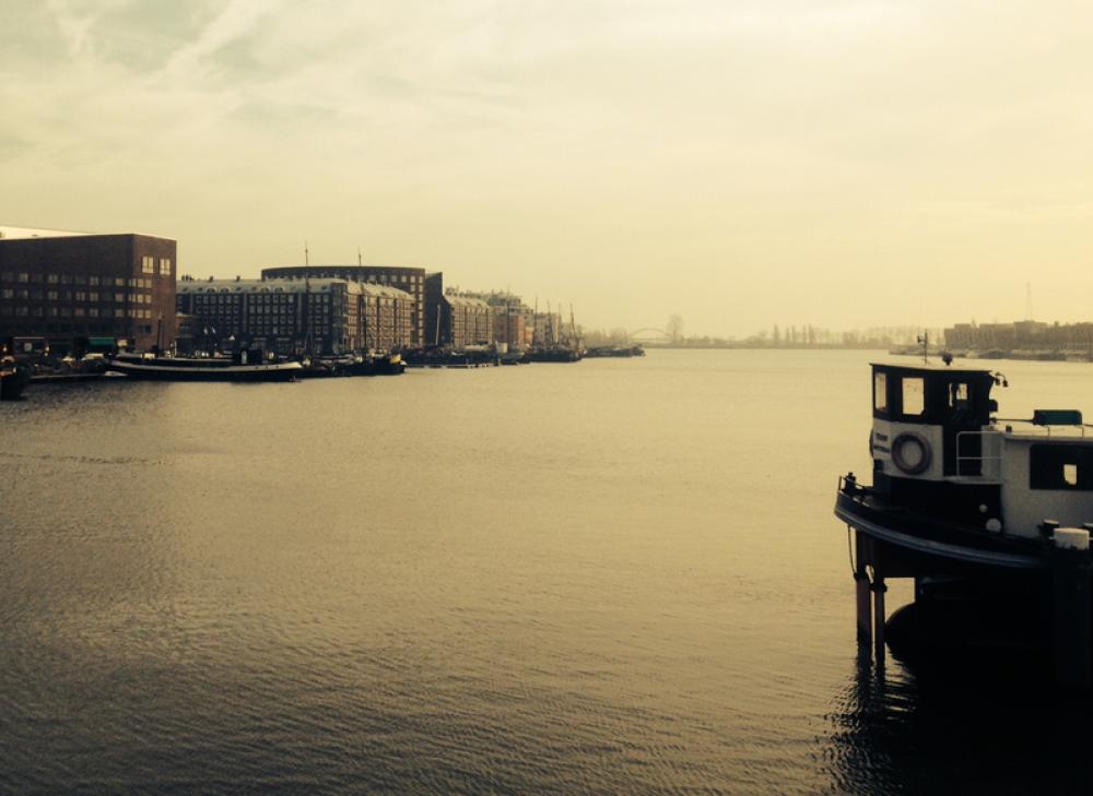 River, tugboats, and landscape in Amsterdam, Netherlands free photo River, tugboats, and landscape in Amsterdam, Netherlands free photo