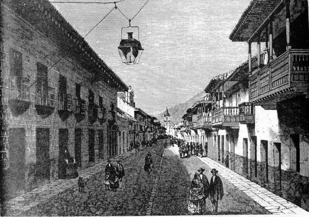 Royal Street now know as Seventh Avenue in Bogota Colombia free photo Royal Street now know as Seventh Avenue in Bogota Colombia free photo