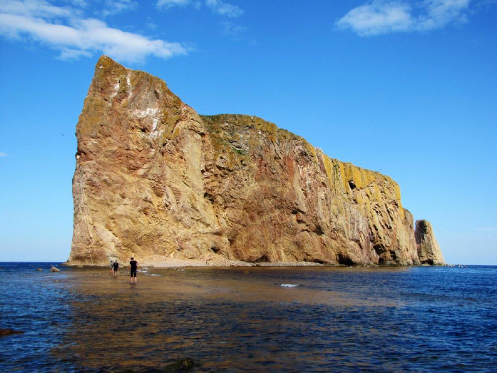 Searock in the ocean in Quebec, Canada free photo Searock in the ocean in Quebec, Canada free photo