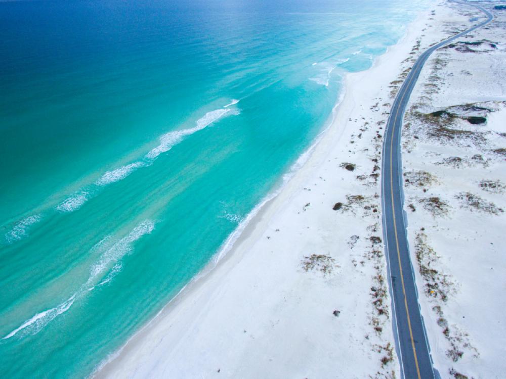 Seaside road and landscape in Florida free photo Seaside road and landscape in Florida free photo