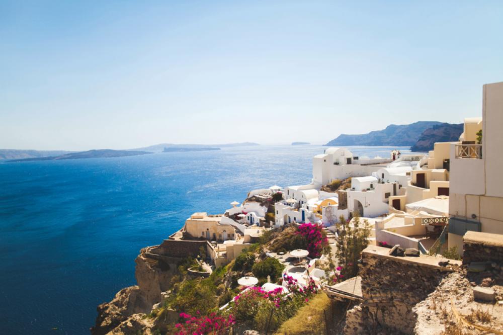 Seaside Village in Greece landscape free photo Seaside Village in Greece landscape free photo